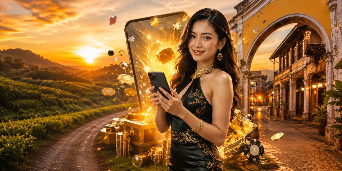 Pemain kasino baccarat menggunakan telefon pintar di Malaysia