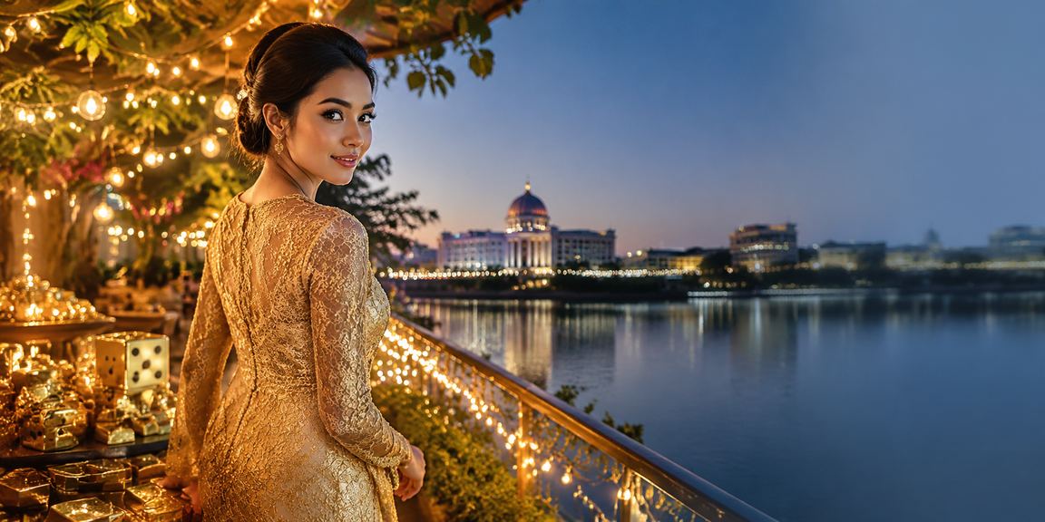 Digital sports and entertainment featuring traditional attire in Putrajaya